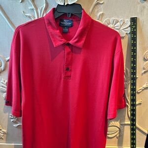 Men’s Bright Red Short-Sleeve Polo